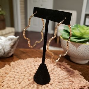 Faux Gold hoop earrings